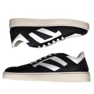NWOT THOUSAND FELL Women’s Court Black-White-Black Sneakers.